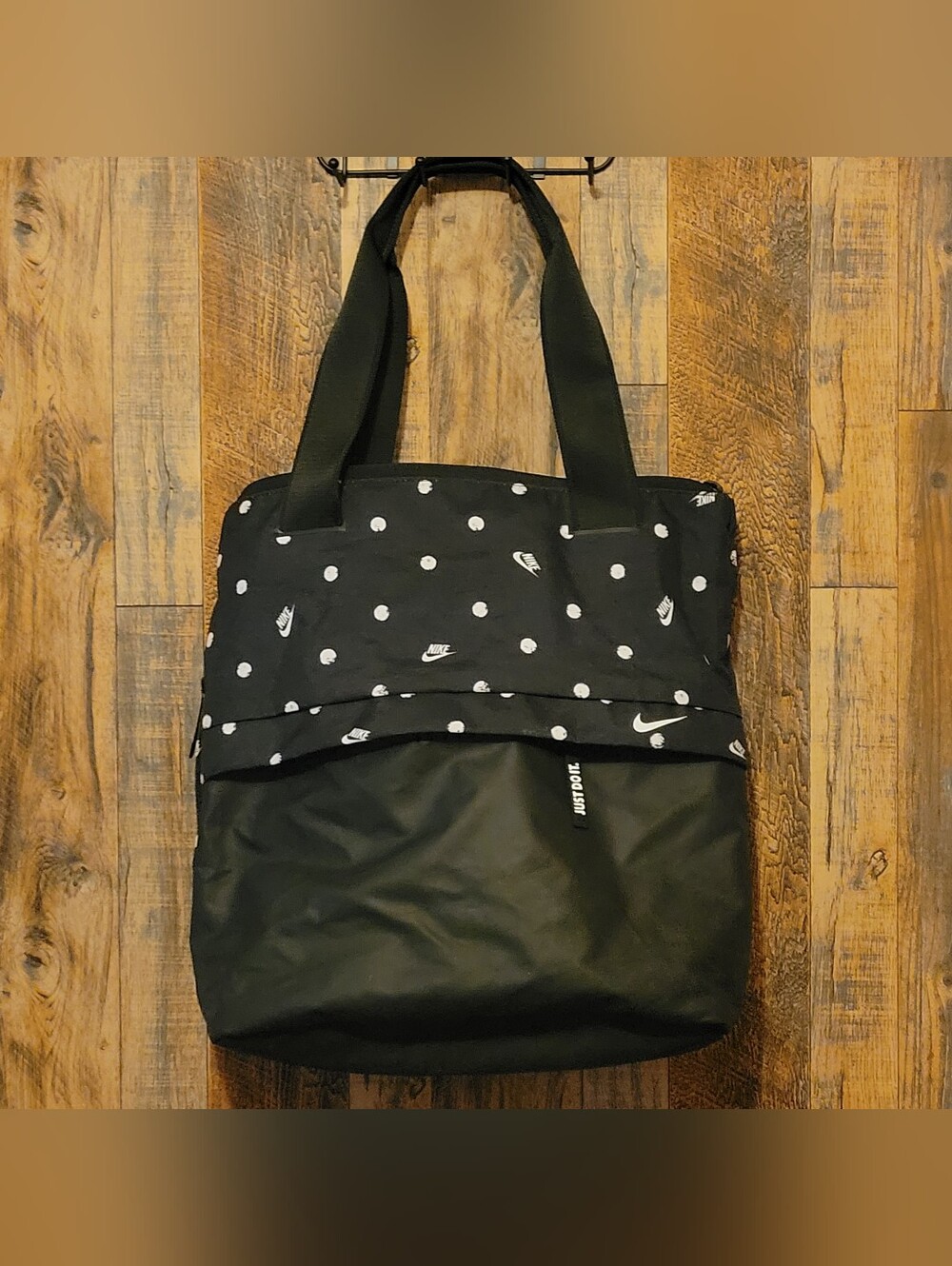 Nike Black Polka Dot Tote Bag